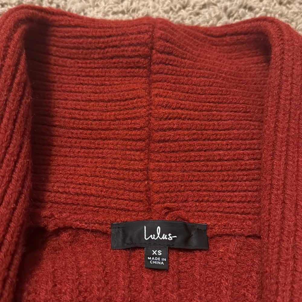 Deep red sweater is comfy yet classy! - Picture 2 of 5
